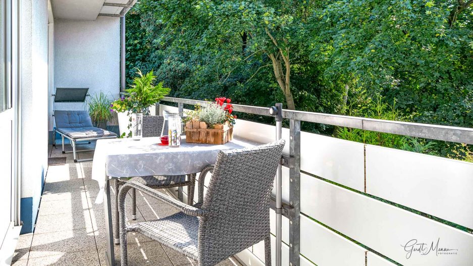 ImmobilienMakler Gerdt Menne Bochum Wohnung kaufen Bochum Wohnung in Bochum Langendreer hier Ansicht Terrasse