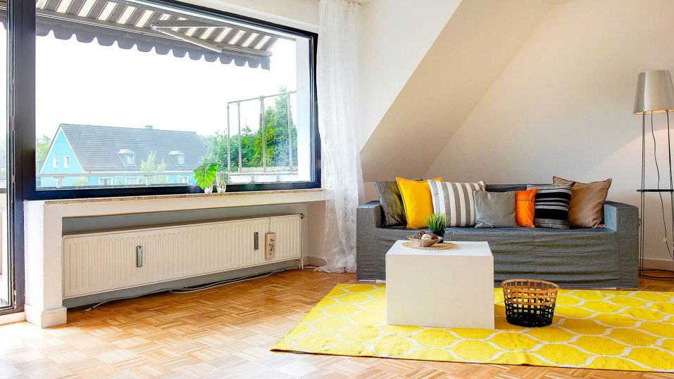 Immobilienmakler Bochum Gerdt Menne Wohnung kaufen Bochum Wohnung in Bochum Hoentrop hier Wohnzimmer