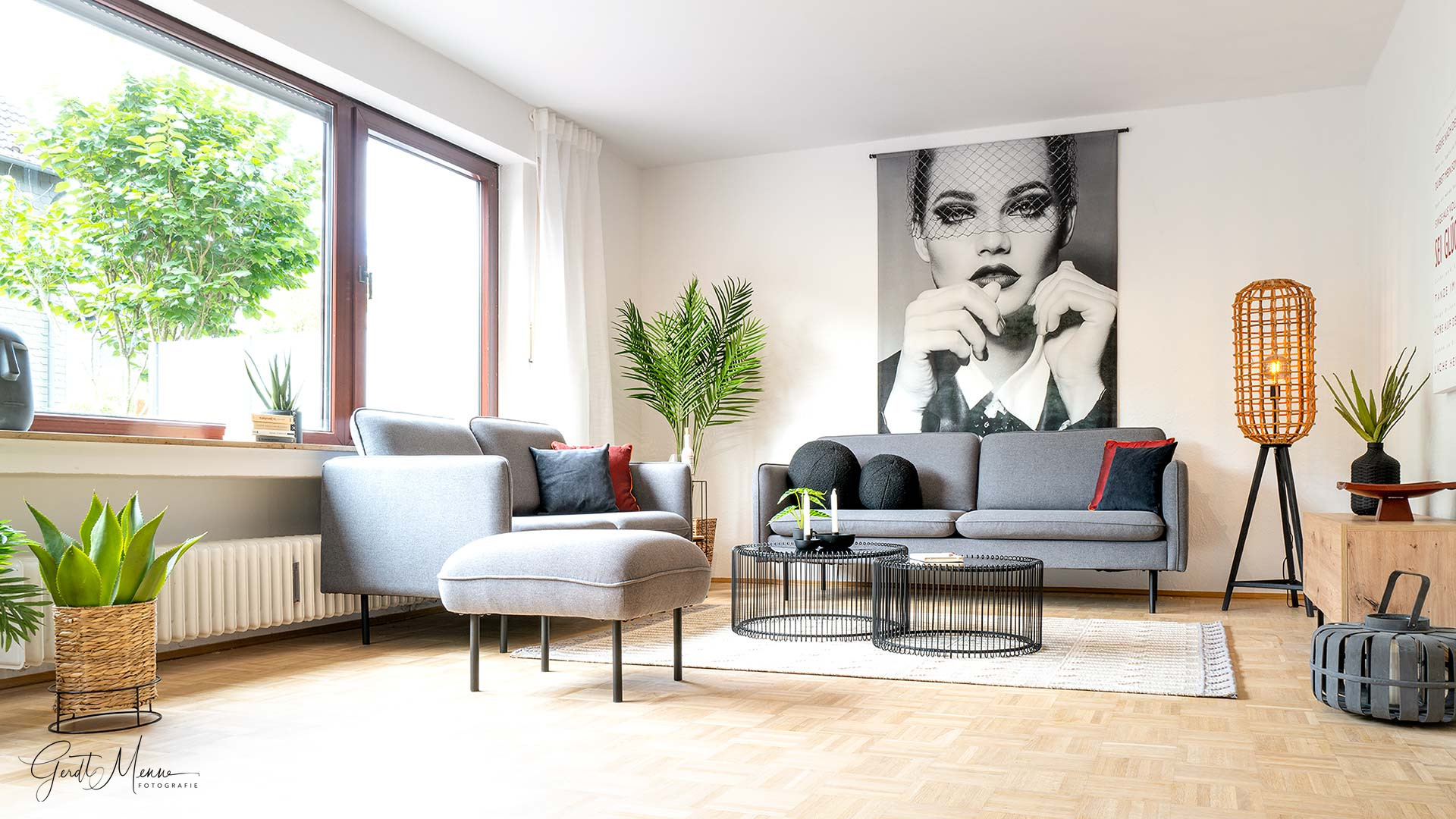 Immobilienmakler Bochum Gerdt Menne Haus kaufen Bochum groesseres Reihenmittelhaus in Bochum Wiemelhausen hier Ansicht Wohnzimmer