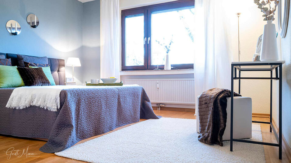 Immobilienmakler Gerdt Menne Bochum Eigentumswohnung kaufen mitten im Ehrenfeld hier 4a Ansicht Schlafzimmer