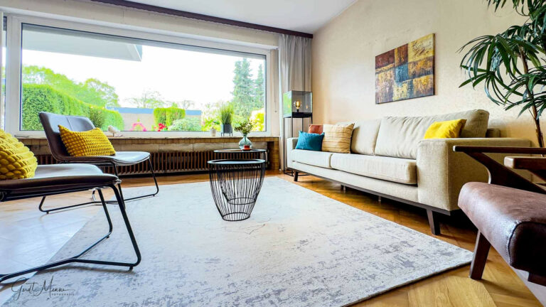 Immobilienmakler Bochum Gerdt Menne Reihenendhaus kaufen in Bochum Westenfeld 2a hier Wohnzimmer