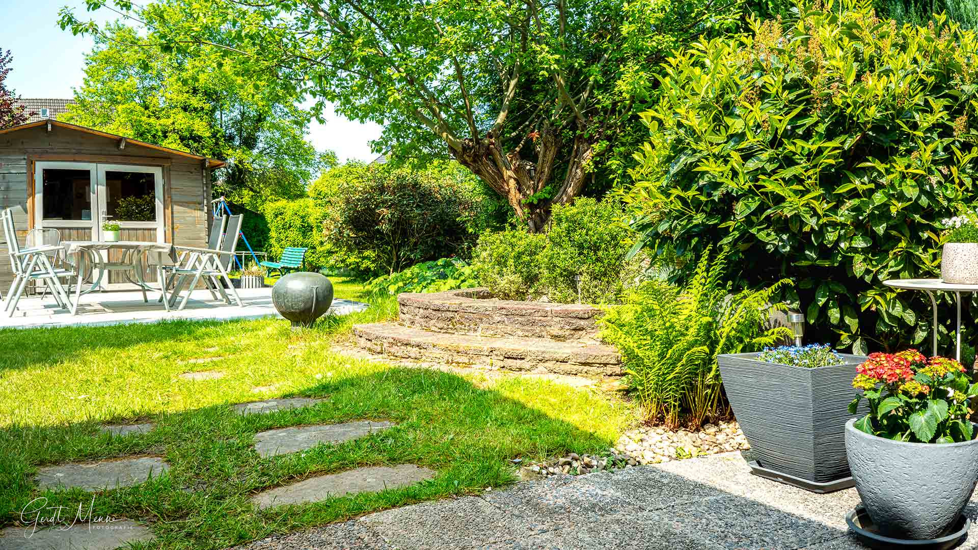 Immobilienmakler Bochum Gerdt Menne Siedlungshaus kaufen in Bochum Weitmar 1a hier Garten