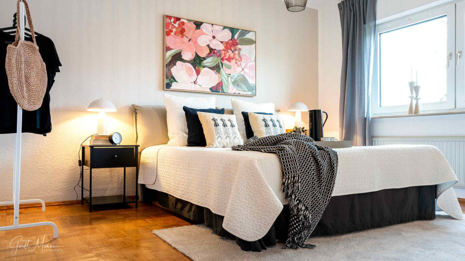 Immobilienmakler Bochum Gerdt Menne DoppelHausHälfte kaufen in BO Werne hier 2 Ansicht Schlafzimmer